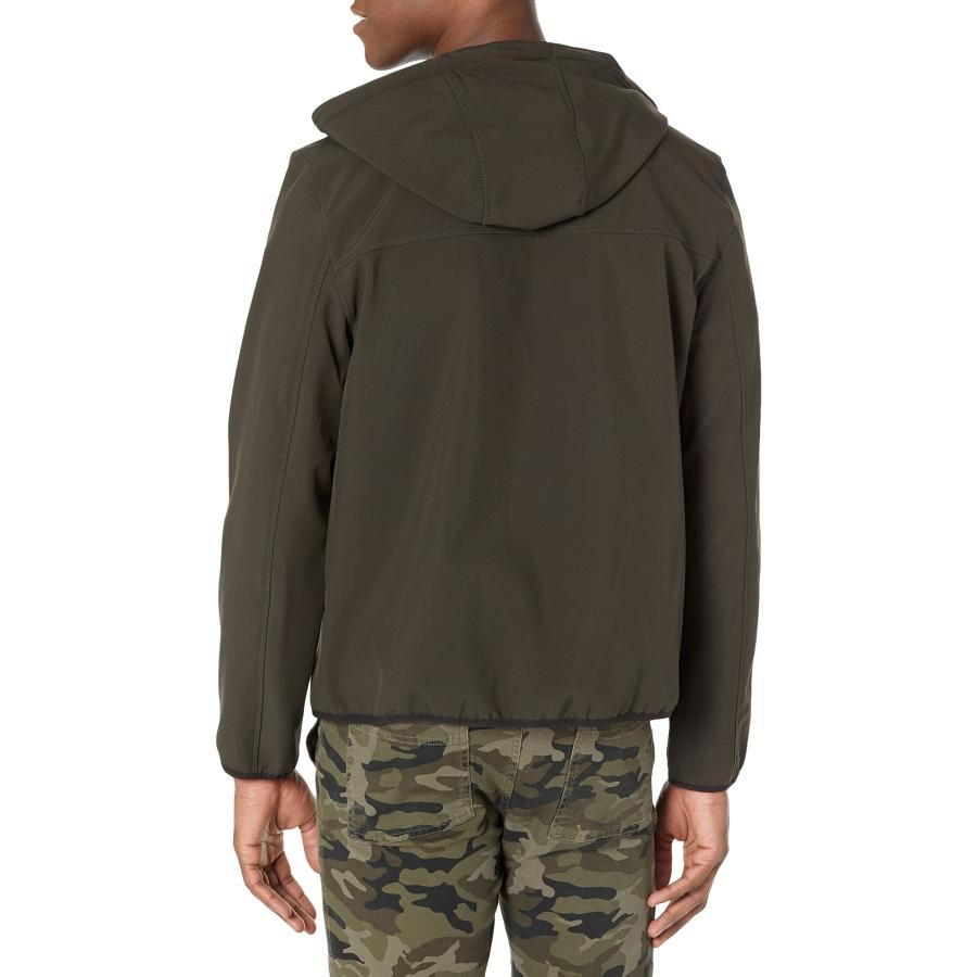 【並行輸入品】Levi's Men's Softshell Active Hoodie， Olive/Black， Medium Levi's