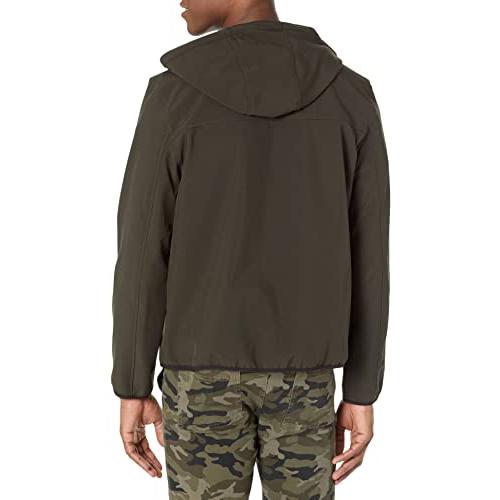 【並行輸入品】Levi's Men's Softshell Active Hoodie， Olive/Black， Medium Levi's