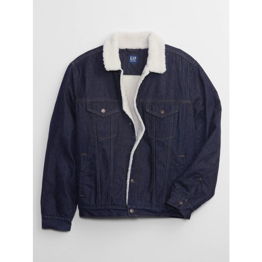 【並行輸入品】GAP mens Icon Sherpa Denim Jacket， Rinsed， X Large US_6