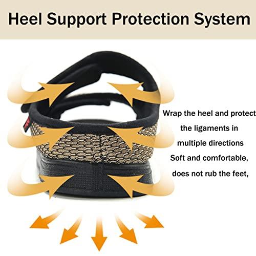 【並行輸入品】gaoxiao Diabetic Shoes for Women with Swollen Feet, Open Toe Adjの画像