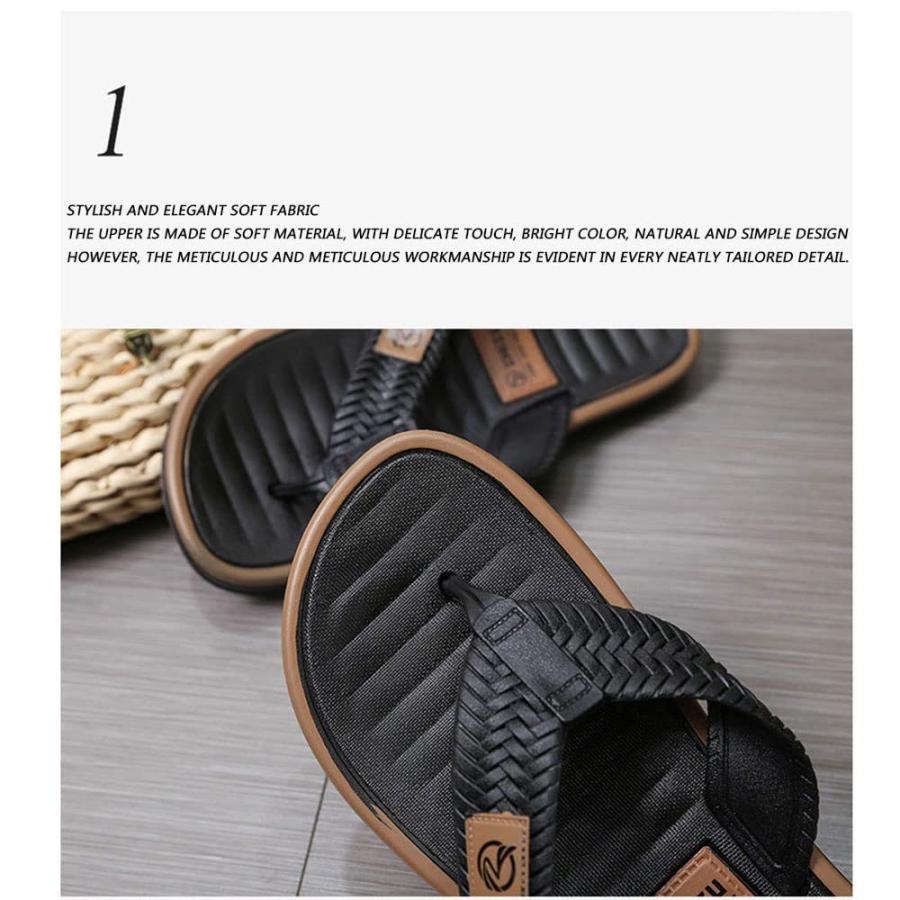 【並行輸入品】zyhfcfff sd Men's Slide Sandals Fashion Open Toe Beach Pool Slipの画像
