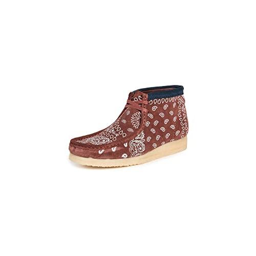 【並行輸入品】Clarks メンズ ワラビーブーツ， ブリックペイズリー， 11 Clarks Men's Wallabee Boots， Br