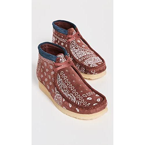 【並行輸入品】Clarks メンズ ワラビーブーツ， ブリックペイズリー， 11 Clarks Men's Wallabee Boots， Br