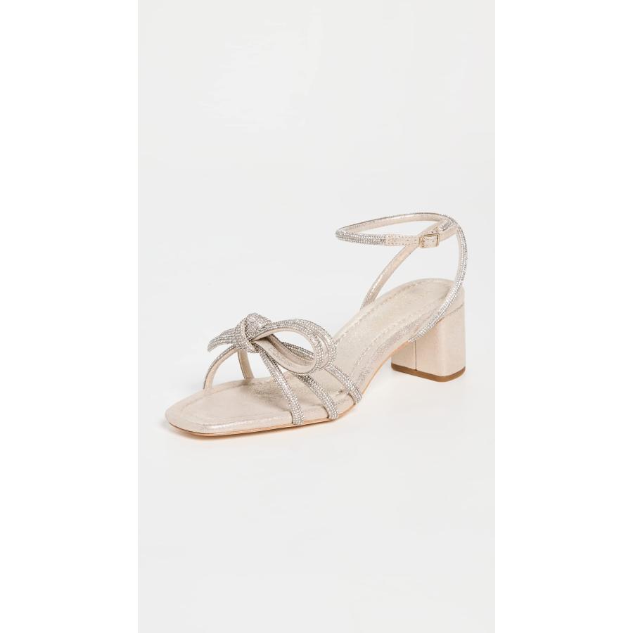 【並行輸入品】Loeffler Randall レディース Mikel レザーリボン ミッドヒールサンダル, カプチーノ, 9 Loefflerの画像