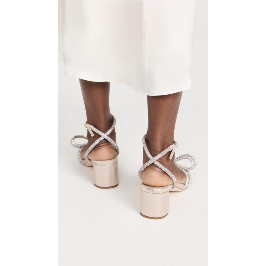 【並行輸入品】Loeffler Randall レディース Mikel レザーリボン ミッドヒールサンダル, カプチーノ, 9 Loefflerの画像