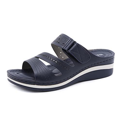 【並行輸入品】JOEupin Womens Summer Orthotic Arch Support Slides Sandals Ladieの画像
