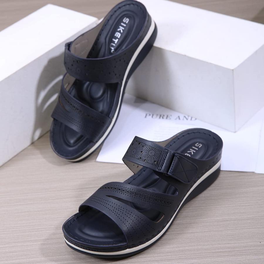 【並行輸入品】JOEupin Womens Summer Orthotic Arch Support Slides Sandals Ladieの画像