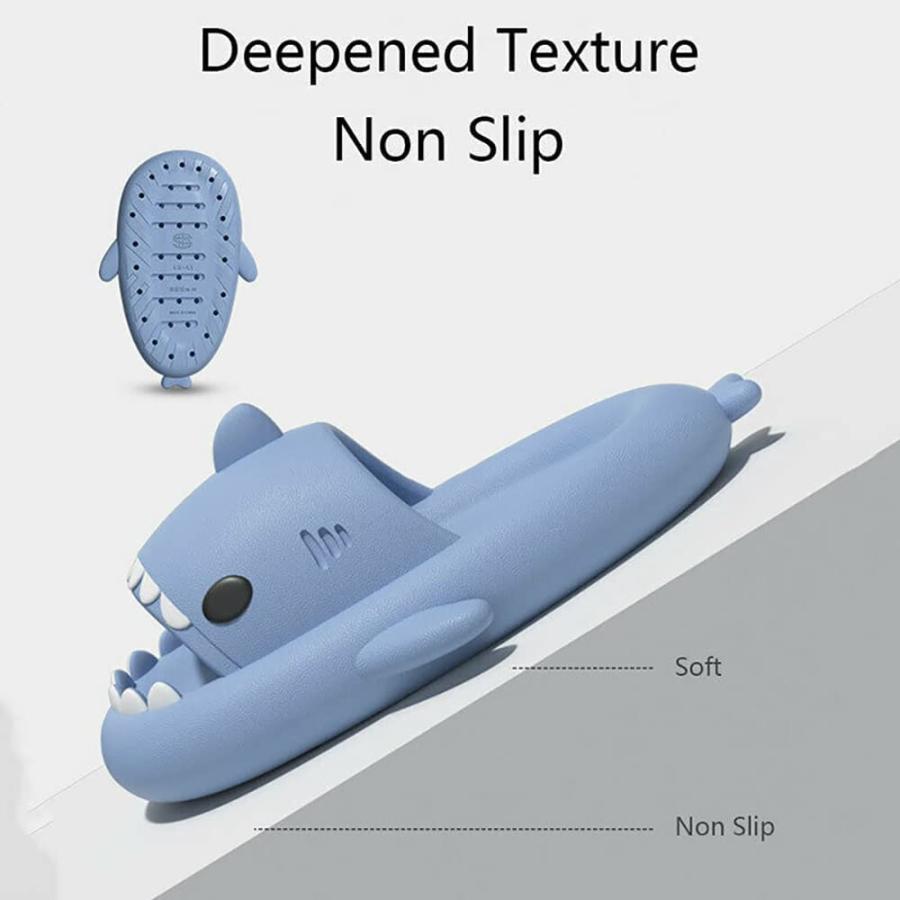 【並行輸入品】LELEBEAR Shark Slippers, Cartoon Shark Beach Slippers for Women_6