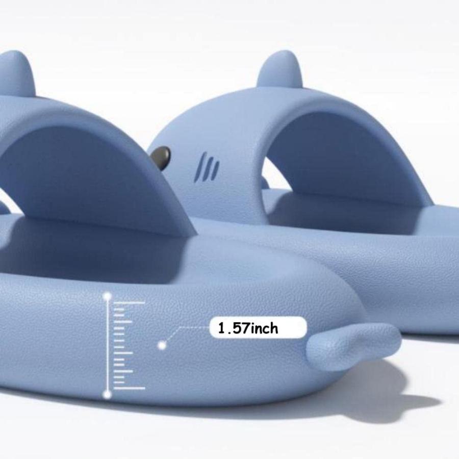 【並行輸入品】LELEBEAR Shark Slippers, Cartoon Shark Beach Slippers for Women_9