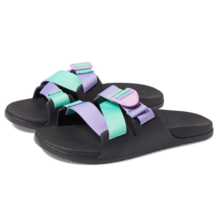 【並行輸入品】Chaco レディース Chillos スライドサンダル, パープルグリーン。, 7 24.0 cm JCH109582 Chac_2