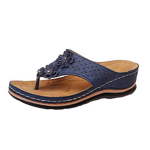 【並行輸入品】Orthopedic Sandals for Women, Women Comfortable Slippers with Arの画像