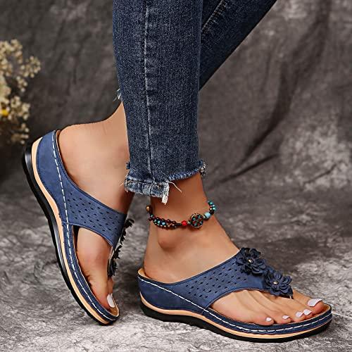 【並行輸入品】Orthopedic Sandals for Women, Women Comfortable Slippers with Arの画像