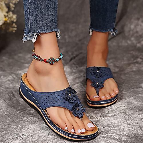 【並行輸入品】Orthopedic Sandals for Women, Women Comfortable Slippers with Arの画像
