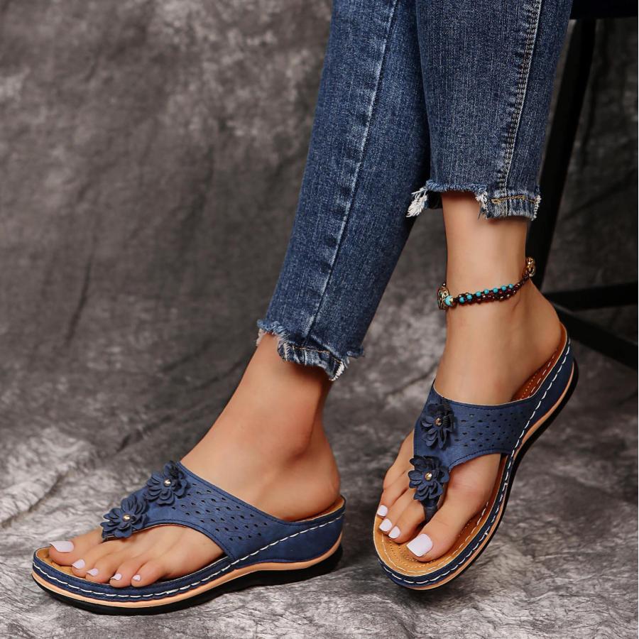 【並行輸入品】Orthopedic Sandals for Women, Women Comfortable Slippers with Arの画像