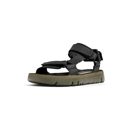 【並行輸入品】Camper メンズ Tバー フラットサンダル, ブラック, 24 Camper Men's Fashion Flat Sandaの画像