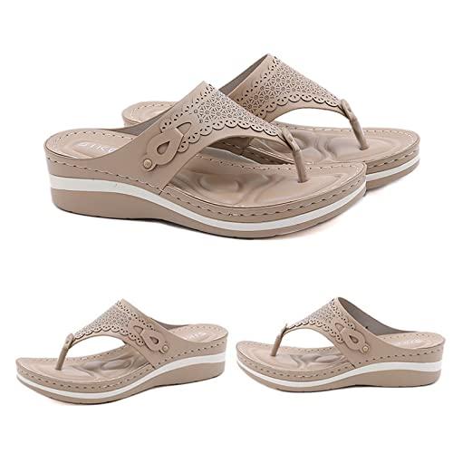 【並行輸入品】oiangi Summer Womens Clip Toe Flip Flops Sandals Fashion Casual_4