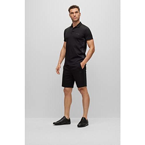 【並行輸入品】BOSS Mens Smooth Leather Trainers, Black, 14の画像