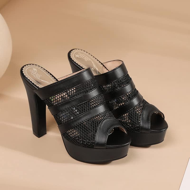 【並行輸入品】PAUVAODY Womens Platform Heels Sandals With Bowknot Chunky Heelsの画像