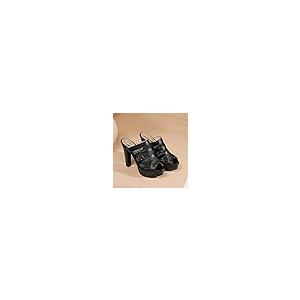 【並行輸入品】PAUVAODY Womens Platform Heels Sandals With Bowknot Chunky Heelsの画像
