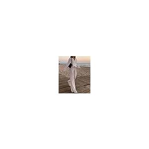 【並行輸入品】Women Two Pieces Muse Pants Suits Long Sleeve Button Down Shirt
