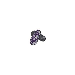 【並行輸入品】Indoor House Slippers Plush Warm Bedroom Shoes Gray Owls On Purpの画像