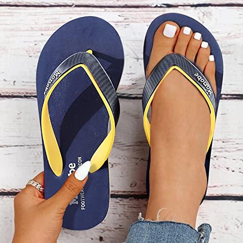 【並行輸入品】SuanlaTDS Slippers for Women Casual Bohemian Beach Shoes Flip Flの画像