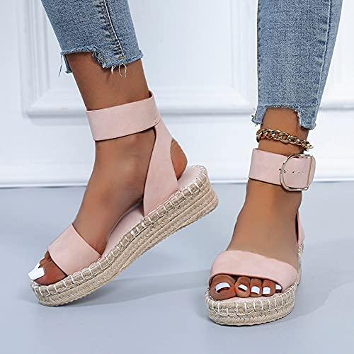 【並行輸入品】Sandals Women's Casual Breathable Wedges Thick Soled Fashion Shoの画像
