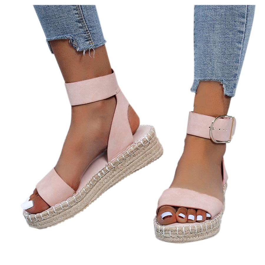 【並行輸入品】Sandals Women's Casual Breathable Wedges Thick Soled Fashion Shoの画像