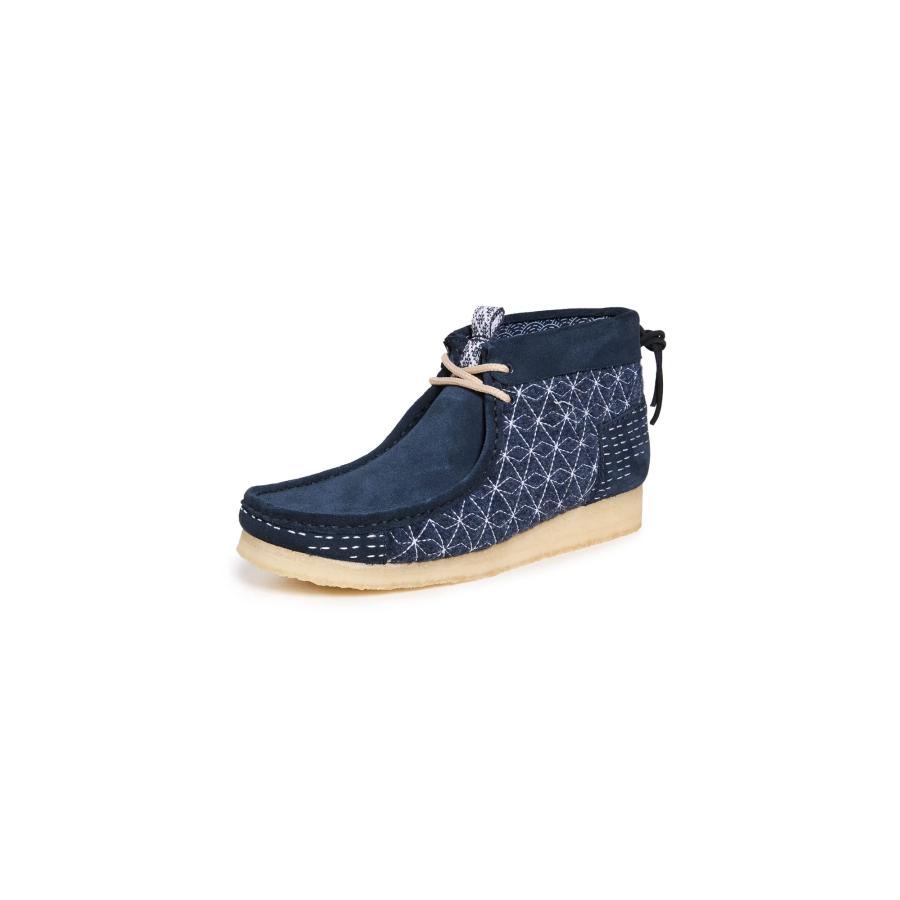 【並行輸入品】Clarks メンズ ワラビーブーツ, ネイビー, 10 Clarks Men's Wallabee Boots, Navy, B | 