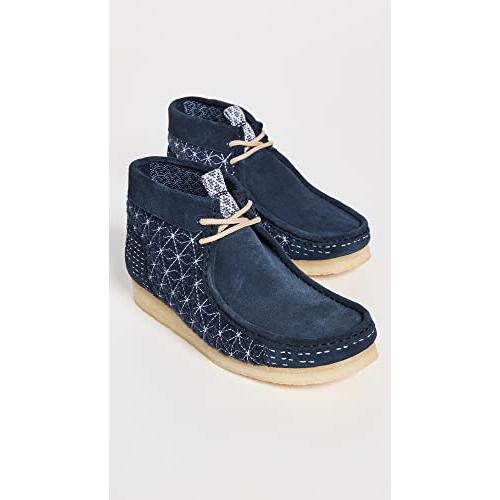 【並行輸入品】Clarks メンズ ワラビーブーツ, ネイビー, 10 Clarks Men's Wallabee Boots, Navy, B |  | 07