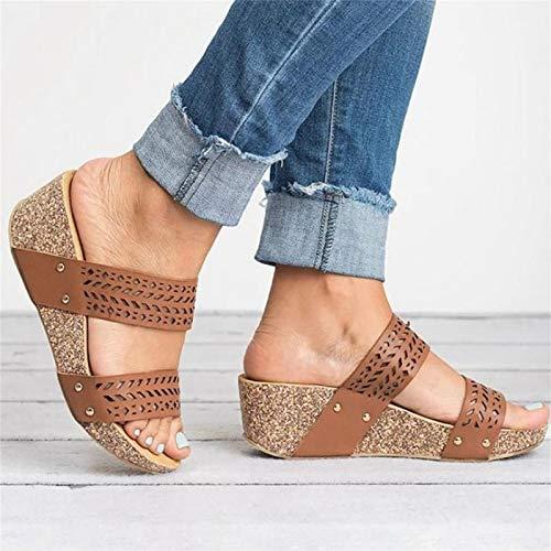 【並行輸入品】Women's Breathable Shoes Wedges Sandals Toe Beach Out Open Summeの画像