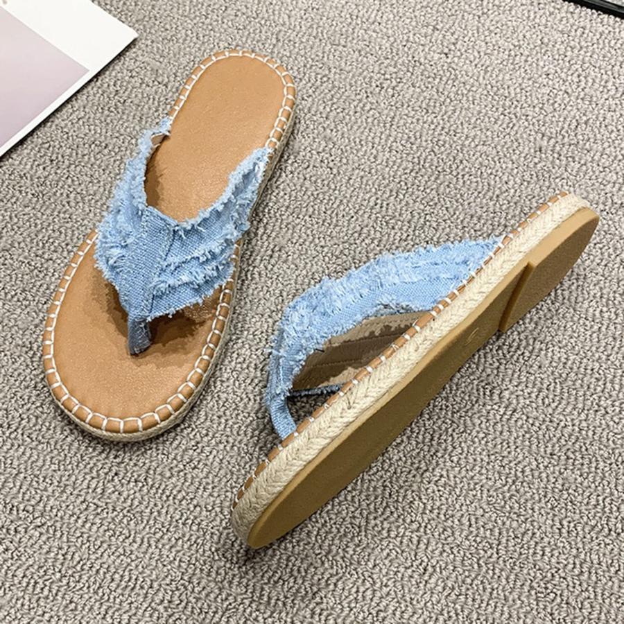 【並行輸入品】Lady Tassel Flip Flops for Women Summer Beach Slippers Slip On Sの画像
