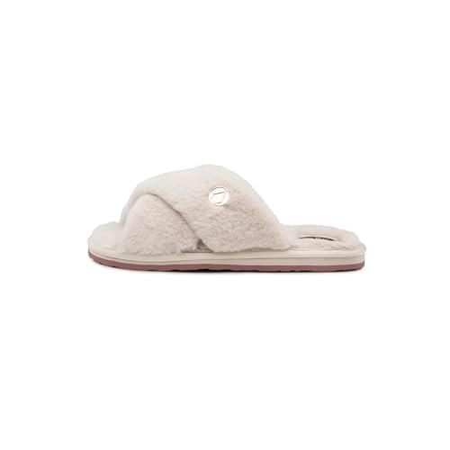 【並行輸入品】[ヴォルコム] レディース スライドサンダル (フェイクファーフットベッド)[ W0812357 / LIL SLIP ] 快適の画像