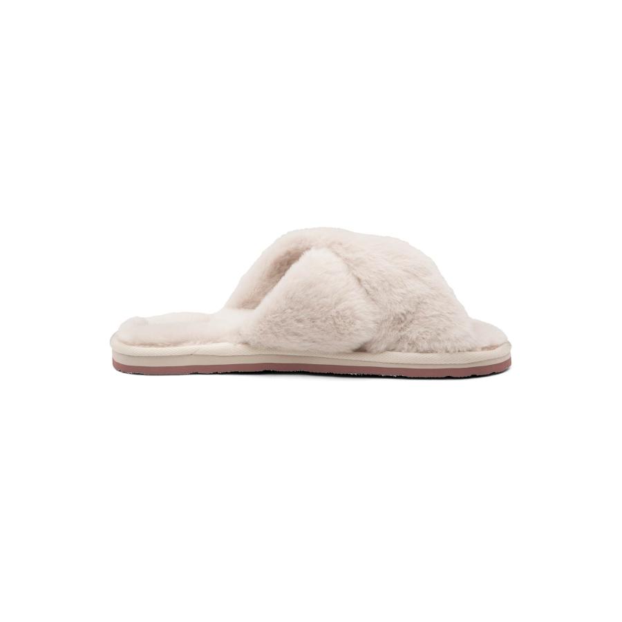 【並行輸入品】[ヴォルコム] レディース スライドサンダル (フェイクファーフットベッド)[ W0812357 / LIL SLIP ] 快適の画像