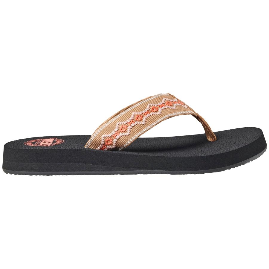 【並行輸入品】Reef レディース サンディ ビーチサンダル, ブラック/タン, 11 Reef Women's Sandy Flip Flop_3