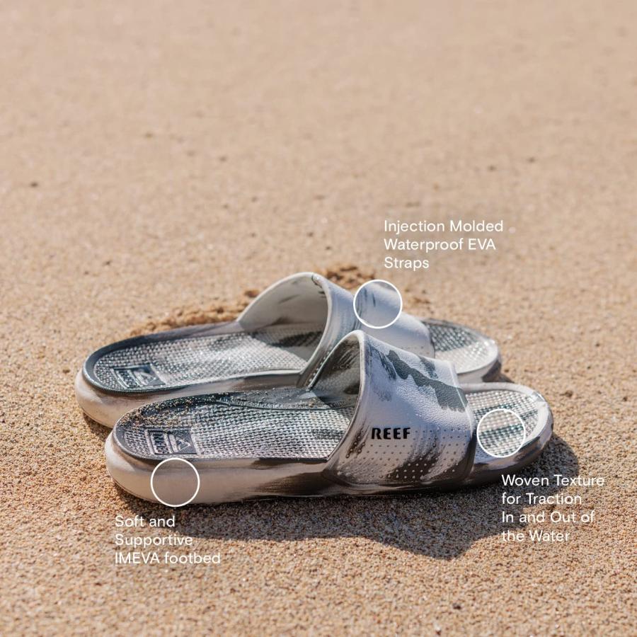 【並行輸入品】Reef Oasis スライドサンダル メンズ, ブラック, 6 Reef Men's Oasis Slide Sport Sanの画像
