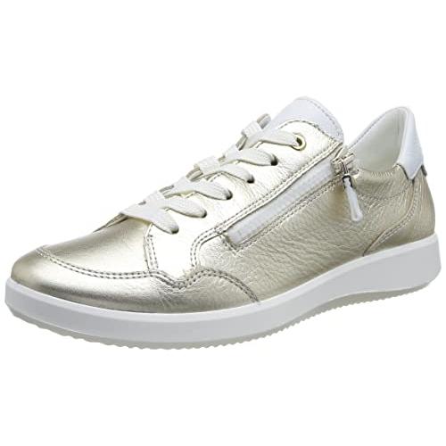 【並行輸入品】ARA Women's Roma Sneaker, Platinum White, 6 US Wideの画像