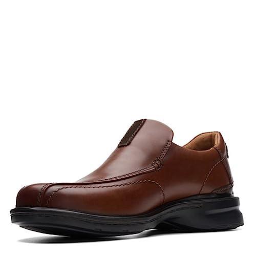 【並行輸入品】Clarks mens Gessler Step Loafer, Dark Tan Leather, 11.5 Wide US_1