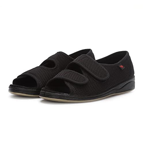 【並行輸入品】GSFY Women's Diabetic Sandals Extra Wide Edema House Slipper Adjの画像