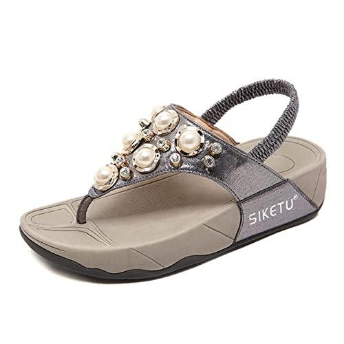 【並行輸入品】YIbing Women Orthopedic Flip Flops Arch Support Summer Sandals Lの画像