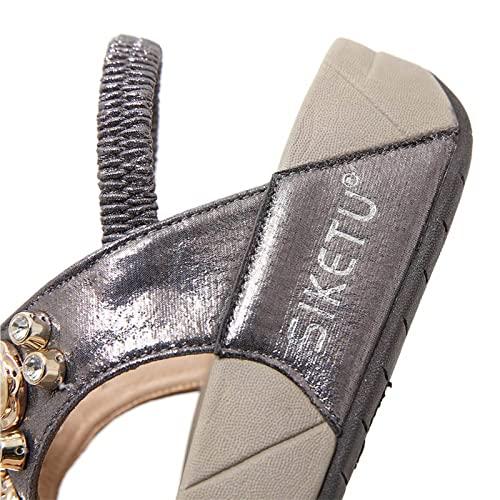 【並行輸入品】YIbing Women Orthopedic Flip Flops Arch Support Summer Sandals Lの画像