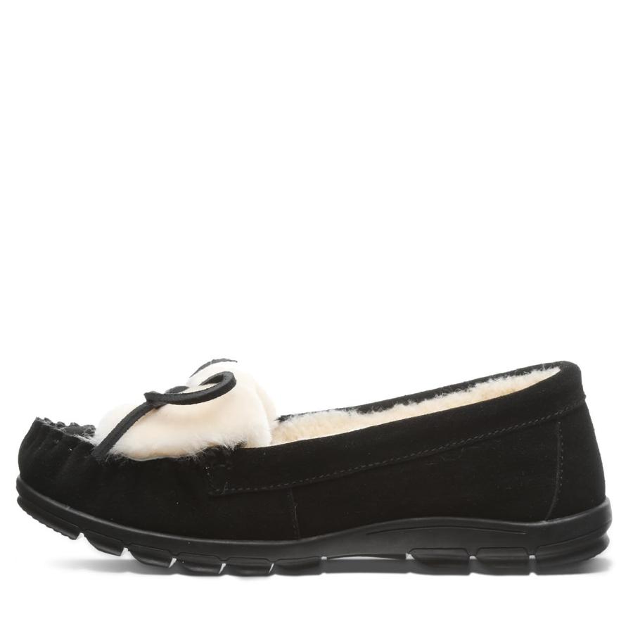 【並行輸入品】BEARPAW レディース パリ ブラック スリッパ, ブラック, 9 BEARPAW Women's Paris Black Sの画像