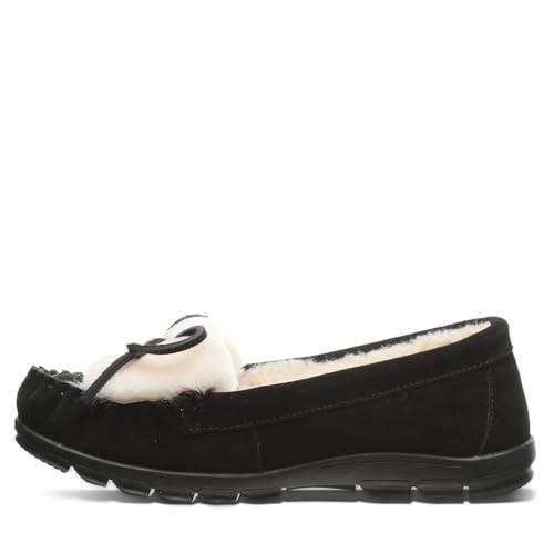 【並行輸入品】BEARPAW レディース パリ ブラック スリッパ, ブラック, 9 BEARPAW Women's Paris Black Sの画像