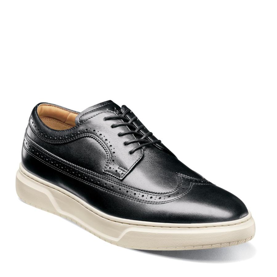 【並行輸入品】Florsheim メンズ プレミアウィングチップスニーカー， ブラック， 9.5 Florsheim Premier Wingt_9