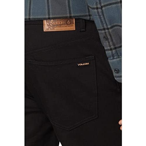 並行輸入品】Volcom メンズ ソルバー デニム ジーンズ, ブラック 