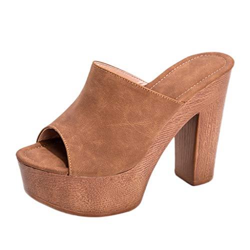 【並行輸入品】Fashion High Slipper Thick Soled Shoes Women's Shoes Lady Mouthの画像