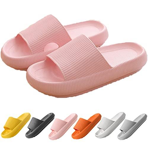 【並行輸入品】Pillow Slippers for Women and Men Super Soft Home Slippers Thickの画像