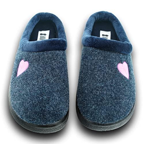 【並行輸入品】WUZZA Women's recycled comfortable, soft, indoor, outdoor slippeの画像