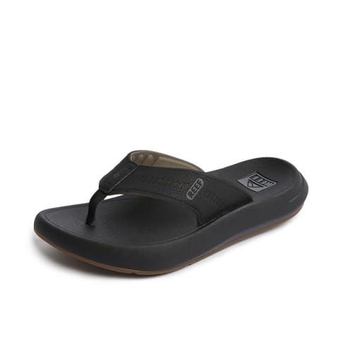 【並行輸入品】Reef メンズ Swellsole クルーザー フリップフロップ, ブラック/グレー, 10 Reef Men's Swells_1