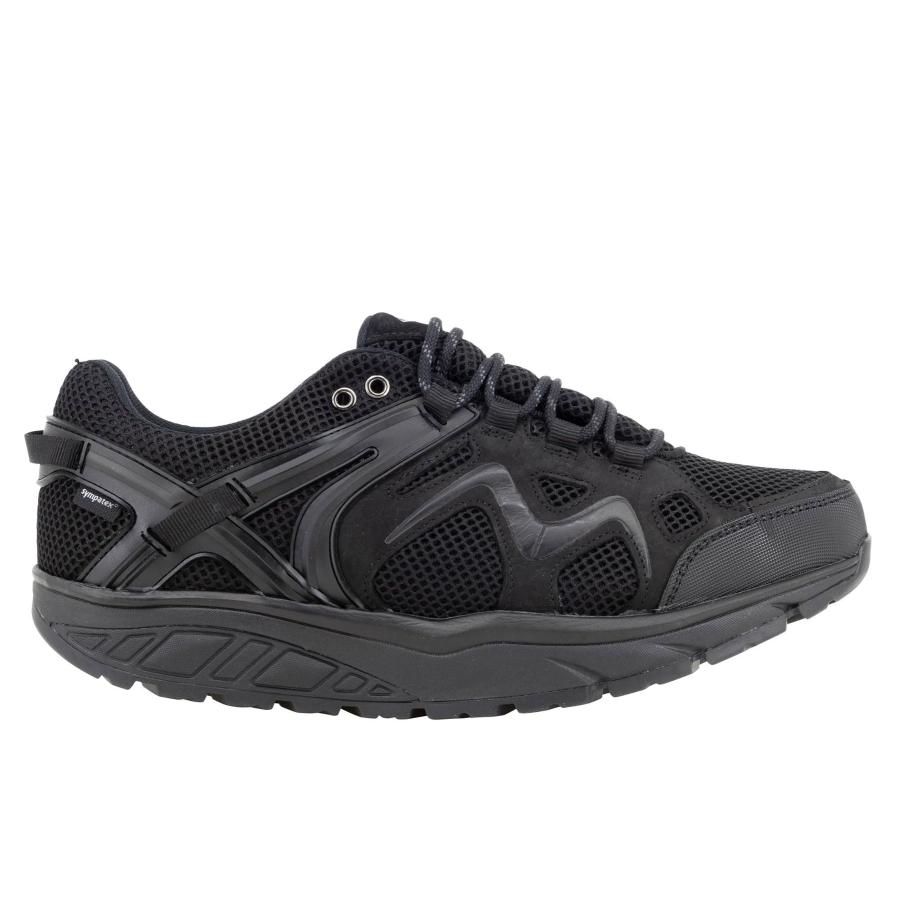 【並行輸入品】MBT Mens Hodari 18 Sym Leather Textile Black Trainers 11 USの画像